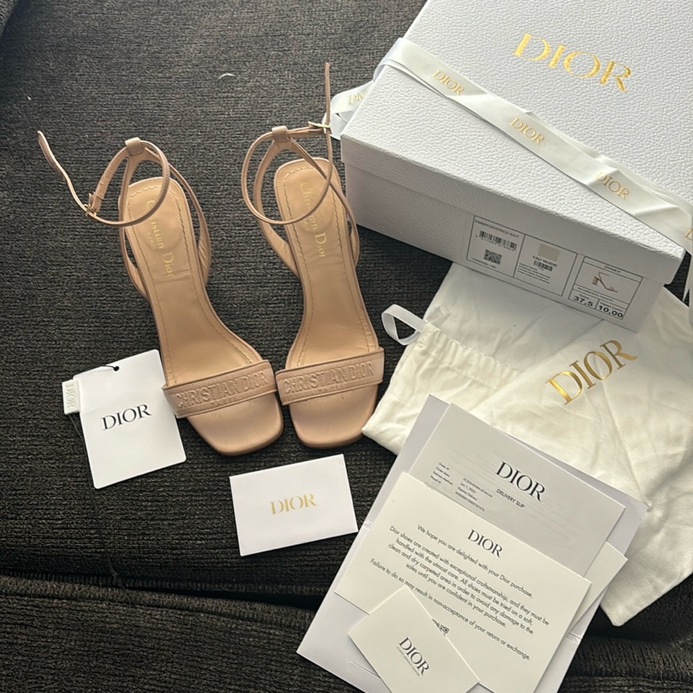 Dior Dway heeled sandal nude